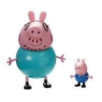 Peppa Pig Toys Muddy Puddles Twin Pack - Daddy & George