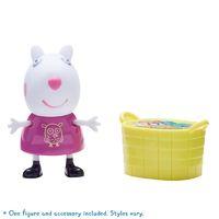 peppa pig figure and accessory pack suzie sheep basket