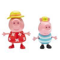 Peppa Pig Holiday Time Toys Figure Pack - Peppa and George with sun hats