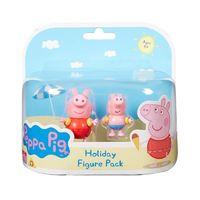 Peppa Pig Holiday Time Toys Figure Pack - Peppa and George with arm bands