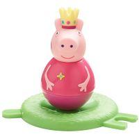 Peppa Pig Weebles toys Wobbily Figure and Base - Princess Peppa