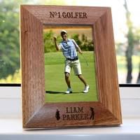 Personalised No.1 Golfer Photo Frame