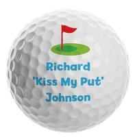 Personalised Flag Golf Ball