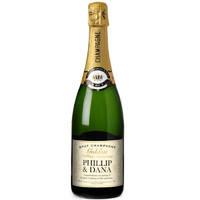 personalised champagne milestone wedding anniversary