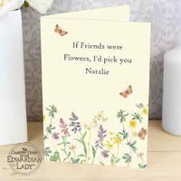 Personalised Wild Flowers Card