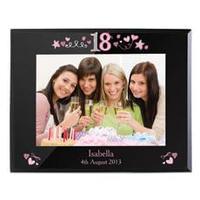 Personalised 18th Birthday Glass Photo Frame