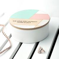 Personalised Geometric Jewellery Box