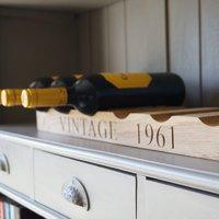 Personalised Oak Wine Rack