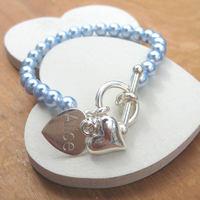 personalised swarovski pearl bracelet