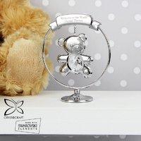 Personalised Crystocraft Teddy Bear Ornament
