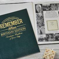 Personalised Newspaper Book - Birthday Edition