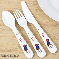 Personalised Paddington Bear Cutlery Set