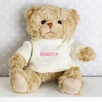personalised teddy bear pink