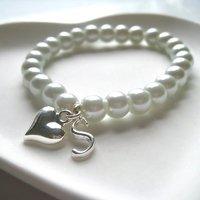 Personalised Pearly Initial Bracelet