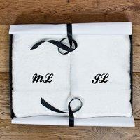 Personalised Luxury Hand Towels - Set Of Two