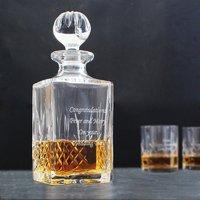 personalised cut crystal decanter