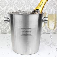 personalised ice bucket any message