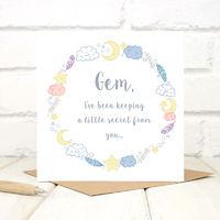 Personalised Baby Announcement Card