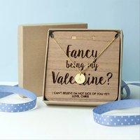 Personalised Will You Be My Valentine Necklace