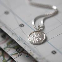 personalised st christopher necklace