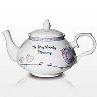 Personalised Floral Bird Teapot