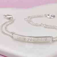 personalised signature identity bracelet