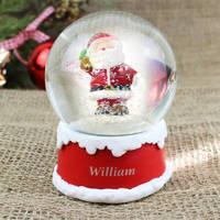 Personalised Santa Snow Globe