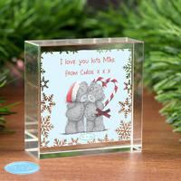 personalised me to you christmas crystal token