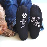 Personalised Father\'s Day Socks From The Dog