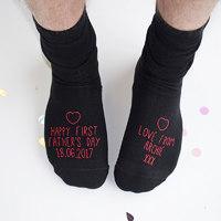 Personalised First Father\'s Day Socks