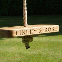 Personalised Wooden Monkey Swing