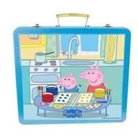 Peppa Pig Art Tin Case With 60pc Creative Accessories Kit Blue