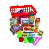 peterkin grocery basket with play food