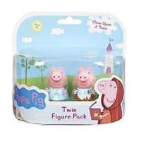 peppa pig once upon a time figure 2 pack princess peppa and rags peppa