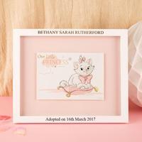 Personalised Adopted On Aristocats Marie Print & Frame
