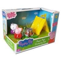 peppa pig camping set with 2 figures