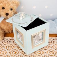 Personalised Baby Boys Musical Keepsake Box