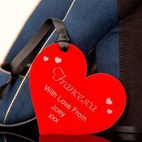 Personalised Red Love Heart Decoration