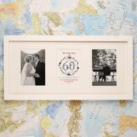 Personalised 60th Diamond Wedding Anniversary 3 Aperture Frame
