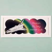 Personalised Space Shuttle Framed Print
