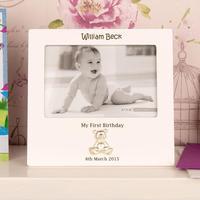 Personalised 1st Birthday Teddy Bear Frame