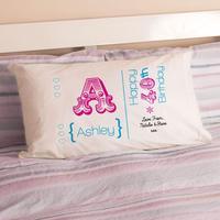 Personalised 40th Birthday Letter Pillowcase For Her