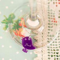 Personalised Junko Style Bird Wine Glass Charm