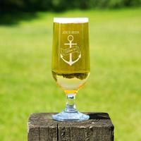 Personalised Anchor Glass Beer Chalice