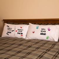 Personalised His & Hers & Child Pillowcase Set