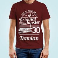 Personalised Original Hipster Mens T-Shirt