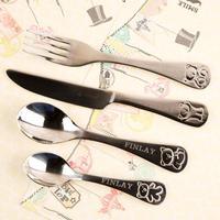 personalised childrens cutlery set for boys girls