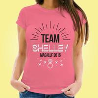 personalised hen party t shirt team bride
