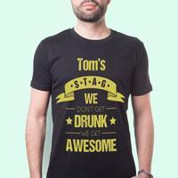 Personalised Get Awesome Mens T-Shirt