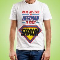 Personalised Best Man Superhero T-Shirt